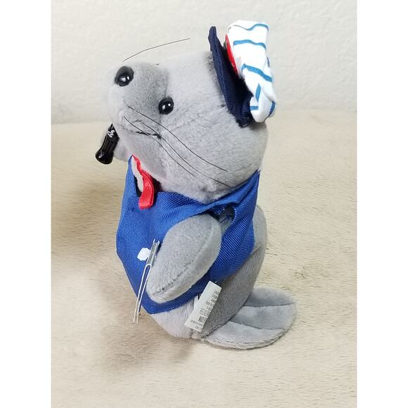 Coca Cola Polar Bear Seal Bean Bag Plush 1997 1998 Christmas 8" New Vintage x3 - Picture 10 of 16